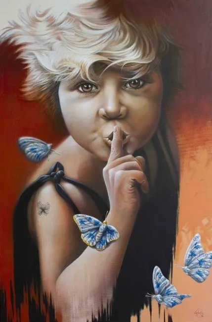Peinture «Silence»